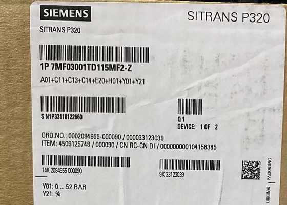 7MF0300-1TD1-5MF2-Z A00+E00+C11+H02 SIEMENS Übertrager für den Messdruck