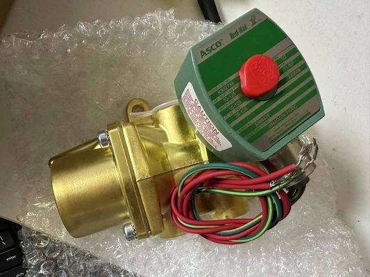 8344G074 110V Emerson ASCO Magnetventil 4 Wege 1/2 "NPT Einzelmagnetkopfkörper aus Messing