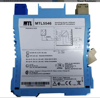 MTL5546 MTL Isolierungsbetreiber für 4·20mA HART®-Ventilpositionierer mit Linienfehldetektion