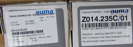 Auma Z014.235C-01 Leistungsauslöser Ersatzteil Reparatur und Austausch