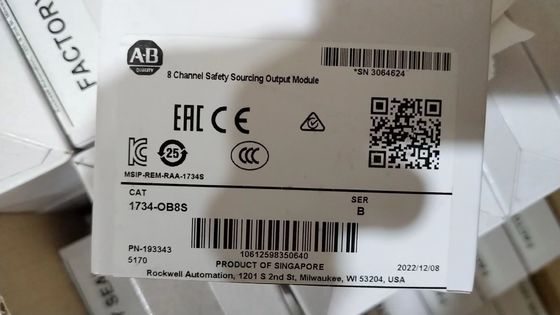24VDC Allen Bradley 1734-OB8S POINT I/O Sicherheits-I/O-Modul Acht Stromquelle-Ausgangskanäle