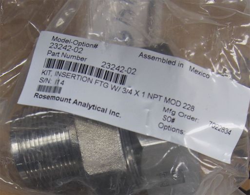 23242-02 Emerson Rosemount PH-Sensoren Montage Adapter 1,5" Einfügung 1" X 0,75"