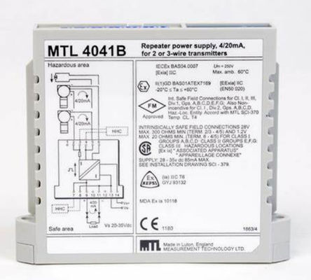 MTL4041B MTL Instrumente Wiederholer Stromversorgung Zahl der Kanäle Eins
