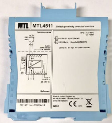 MTL4511 MTL-Instrumente Schalter/Nachbarkeitsmelder 1-Kanal-Schnittstelle mit Leitungsschadenerkennung