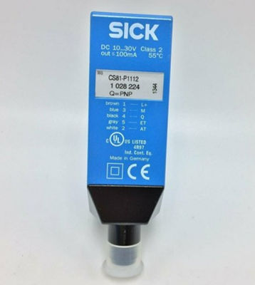 SICK CS81-P1112 Farbsensoren CS8 Männlicher Stecker M12 5-Pin 30,4 mm x 80 mm x 53 mm