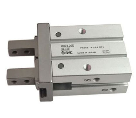 SMC Corporation MHZ2-20D Gripper, Luft, Doppelwirkung, Bohrgröße: 20 mm, Parallel 2-Finger, 0,1-0,7 MPa