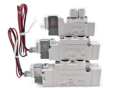 SMC SY5120-5G-01 Ventil, Sol, SY5000 SOL/VALVE, GUMMIER SEAL Nennspannung 24 VDC