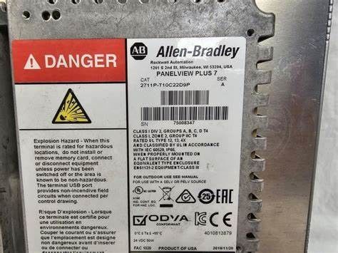 Allen-Bradley 2711P-T10C22D9P Panelview Plus 7 Performance-Operator-Terminal