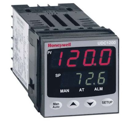 Honeywell DC120L-1-0-0-0-1-0-0 Temperaturbegrenzungssteuerung, universeller Eingang, 1/16-DIN, Relais-Ausgang
