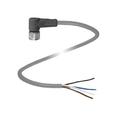 V1-W-A2-5M-PUR M12 Weibliche Schnurvorrichtung zum Schutz vor Lockerung und ungenauer Montage