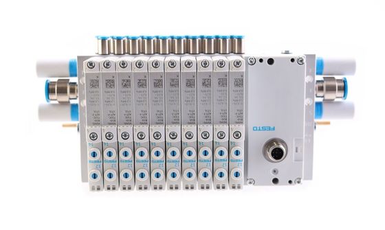 Festo-Ventil-Sortiment VTUG mit Mehrpinnstecker oder Feldbusanschluss VTUG-14-VRPT-B1T-Q12B-UB-Q6SU-24K+TTSC
