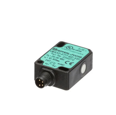 Pepperl Fuchs Ultraschall-Direktdetektionssensor UB100-F77-E2-V31 mit Reaktionsverzögerung ≤ 50 ms Masse 10 g