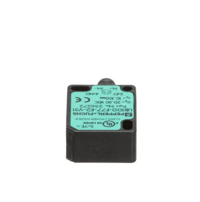 Pepperl Fuchs Ultraschall-Direktdetektionssensor UB100-F77-E2-V31 mit Reaktionsverzögerung ≤ 50 ms Masse 10 g