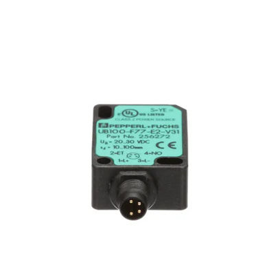 Pepperl Fuchs Ultraschall-Direktdetektionssensor UB100-F77-E2-V31 mit Reaktionsverzögerung ≤ 50 ms Masse 10 g