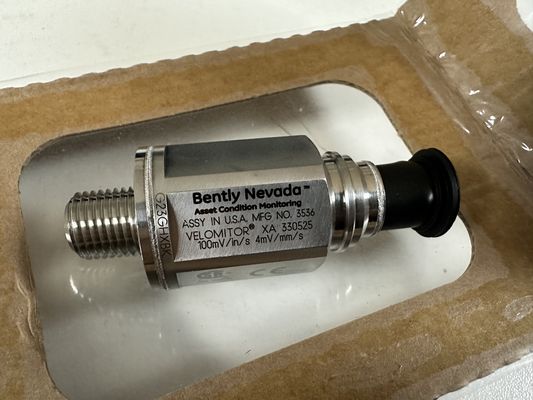 RS-485-Schnittstelle Bently Nevada 330525-00 Velomitor XA Piezo-Geschwindigkeitssensor Spitzenleistung mit Schutzart IP67