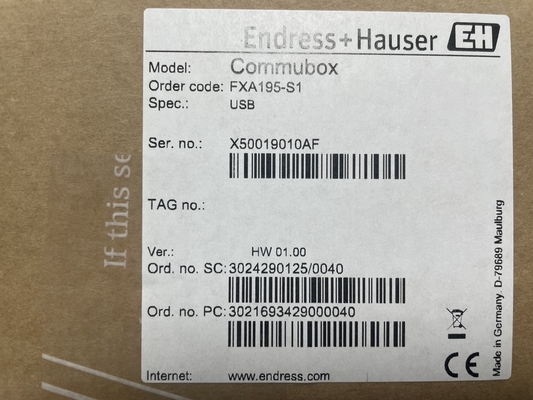 Endress+Hauser Commubox FXA195-S1 USB/HART Modem