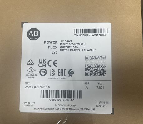 Allen-Bradley 25B-D017N114 Einstellfrequenzantrieb mit ± 10V 0...20 mA Ausgangsbereich 1,4 GHz Prozessorgeschwindigkeit