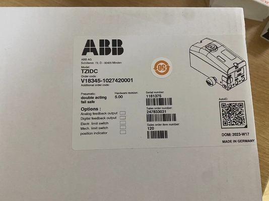ABB V18345-1027420001 Elektrischer pneumatischer Positionierer mit ATEX-Zertifizierung