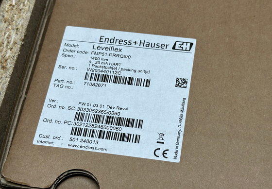 E+H FMP51-PRRQ5/0 Levelflex geführte Wellenradar-Levelsender
