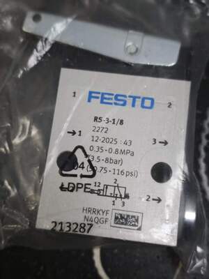 FESTO RS-3-1/8 Pneumatic Valve