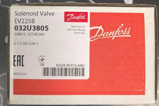 Danfoss Magnetventil, EV225B, Funktion: NC, G, 1/2, 3 m³/h, PTFE 032U3805