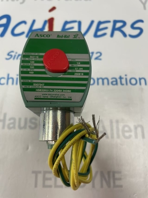 ASCO SCE238D008EMO.24/DC - Messingkörper, EPDM, G1/2, 2/2 NC, Serie 238 Elektromagnetische Ventile Pilot betrieben, eingebaut in Pilot