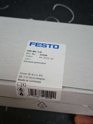 FESTO VAD-ME-38 Vakuum-Erzeuger, pneumatischer Auswerfer